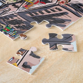 Surrealistische Pop Art Busy City of St. Louis Legpuzzel (Zijkant)