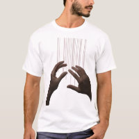 Surrealistische poppenhanden grafische T-shirt - C
