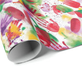 Surrealistische presentatie van een Chilly Treat P Cadeaupapier (Rol Hoek)