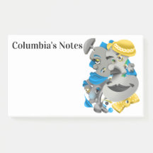 Surrealistische puzzel geconfronteerd met post-it-