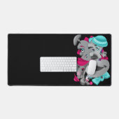 Surrealistische Puzzel Gezichten Desk Mat (Keyboard & Muis)
