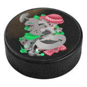 Surrealistische Puzzel Gezichten Hockey Puck (3/4)