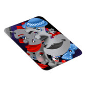 Surrealistische puzzel gezichten koelkast magneet (Rechterzijde)