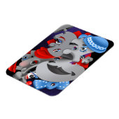 Surrealistische puzzel gezichten koelkast magneet (Linkerzijde)