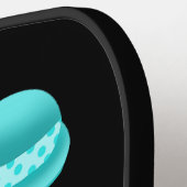 Surrealistische puzzel gezichten pickleball paddle (Links Detail)