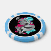 Surrealistische Puzzel Gezichten Poker Chip (Enkel)