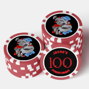 Surrealistische Puzzel Gezichten Poker Chip