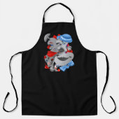 Surrealistische puzzel gezichten Schort (Voorkant)