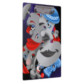 Surrealistische puzzelgezichten Klembord (Rechts)