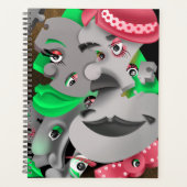 Surrealistische puzzelgezichten Planner (Voorkant)