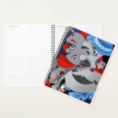 Surrealistische puzzelgezichten Planner (Display)