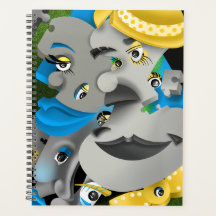Surrealistische puzzelgezichten Planner
