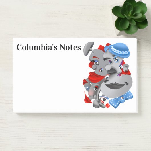 Surrealistische puzzelgezichten Post-it-Notes Post-it® Notes (Kantoor)