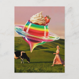 Surrealistische Rainbow Sweet Treat Briefkaart