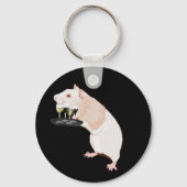 Surrealistische rat ober sleutelhanger (Achterkant)