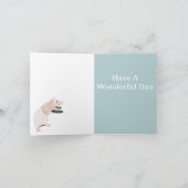 Surrealistische Rat Waiter bewerkbaar Kaart (Binnen)