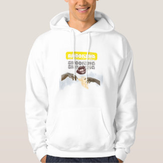Surrealistische Rokkende Lippen en Michelangelo Ha Hoodie