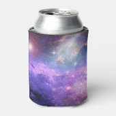 Surrealistische ruimte achtergrond, sterrenhemel. blikjeskoeler (Blikje Voorkant)