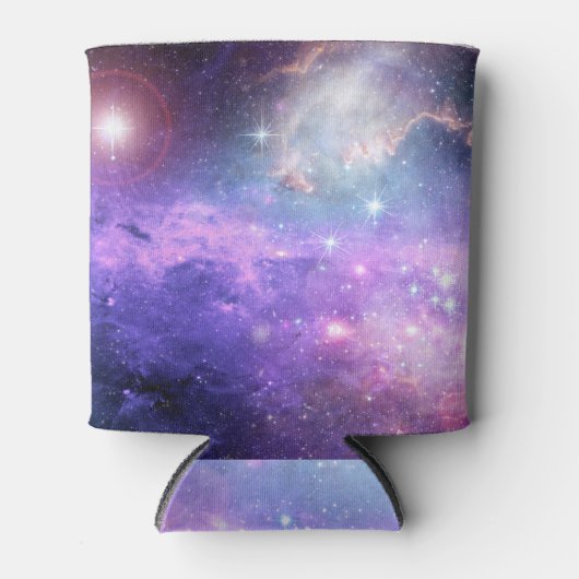 Surrealistische ruimte achtergrond, sterrenhemel. blikjeskoeler (Voorkant)