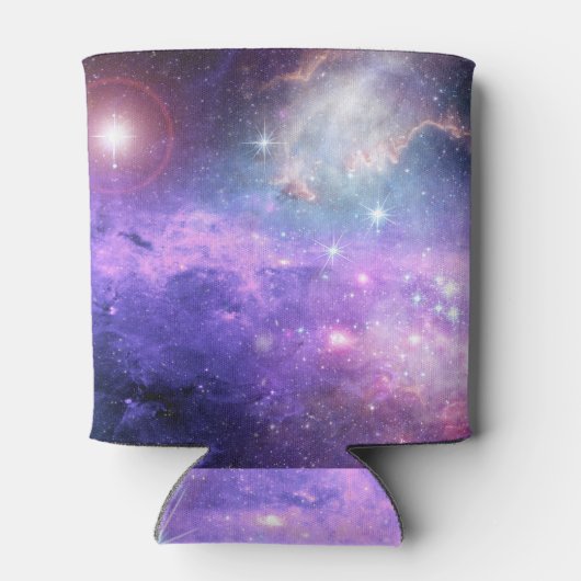 Surrealistische ruimte achtergrond, sterrenhemel. blikjeskoeler (Achterkant)