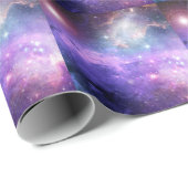 Surrealistische ruimte achtergrond, sterrenhemel. cadeaupapier (Rol Hoek)