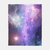 Surrealistische ruimte achtergrond, sterrenhemel. fleece deken (Voorkant)