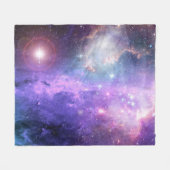 Surrealistische ruimte achtergrond, sterrenhemel. fleece deken (Voorkant (Horizontaal))
