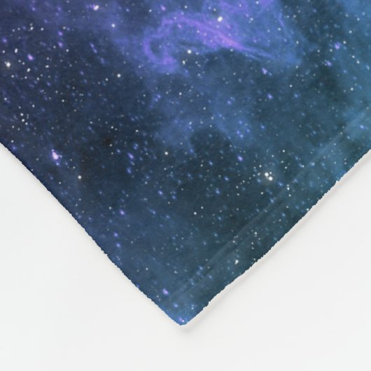 Surrealistische ruimte achtergrond, sterrenhemel. fleece deken (Hoek)