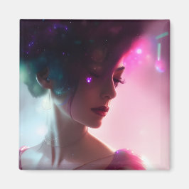 Surrealistische ruimtehaar magneet