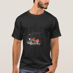 Surrealistische Rups met Paddenstoelen - Bos Motie T-shirt