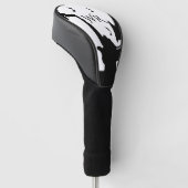 Surrealistische Saxofoon Speler Monogram Initiaal Golfheadcover (Schuin)