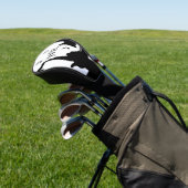 Surrealistische Saxofoon Speler Monogram Initiaal Golfheadcover (Insitu)
