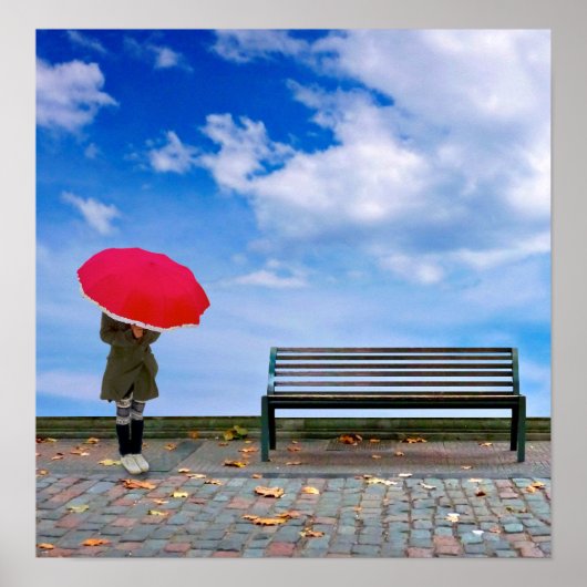 Surrealistische scène poster (Voorkant)