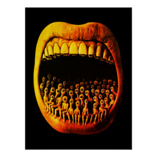 Surrealistische Schreeuw Donkere Expressionistisch Perfect Poster
