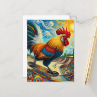 Surrealistische Skateboarden Haan