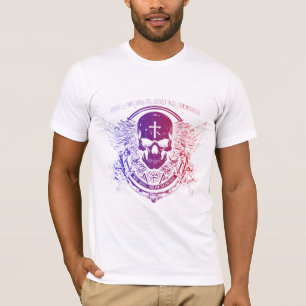 Surrealistische skelet droom t-shirt