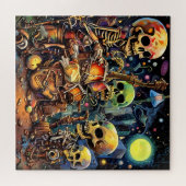 Surrealistische skeletten I Legpuzzel (Horizontaal)