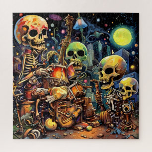 Surrealistische skeletten I Legpuzzel