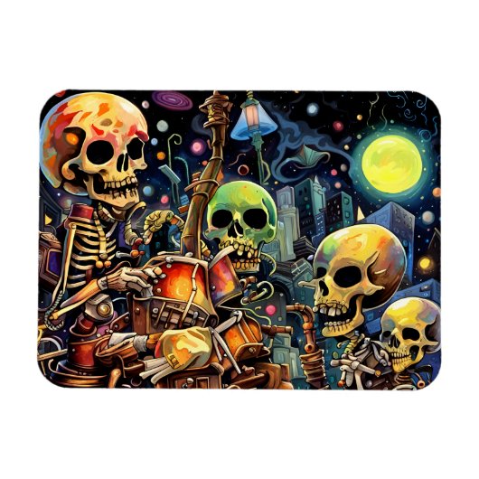 Surrealistische skeletten I Magneet (Horizontaal)