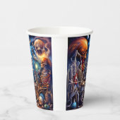 Surrealistische skeletten II Papieren Bekers (Links)