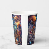 Surrealistische skeletten II Papieren Bekers (Rechts)