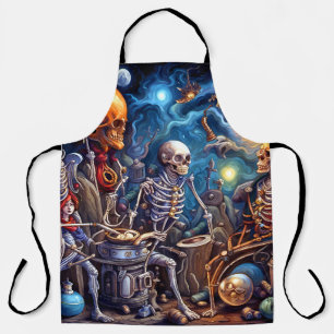 Surrealistische skeletten II Schort