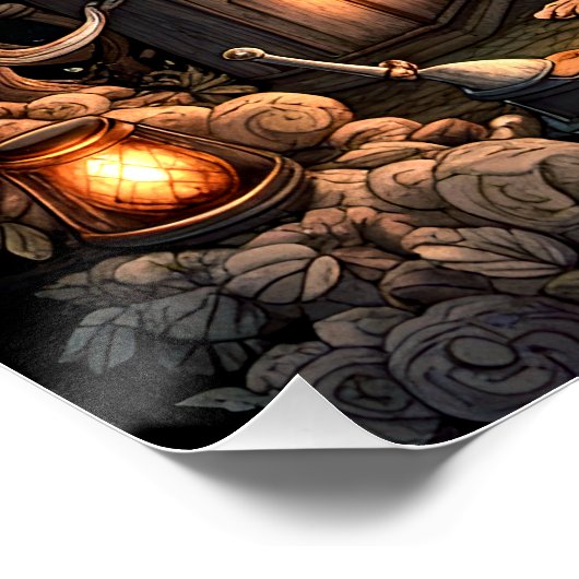 Surrealistische skeletten III Perfect Poster (Hoek)