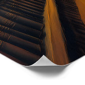 Surrealistische Spiraal Bibliotheek met Eindeloze Poster (Hoek)