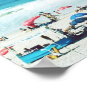 Surrealistische strandfoto afbeelding poster (Hoek)