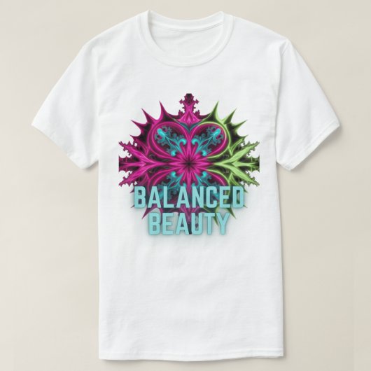 Surrealistische symmetrie - gebalanceerde schoonhe t-shirt (Design voorkant)
