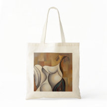 Surrealistische tas: vrouw op wielen
