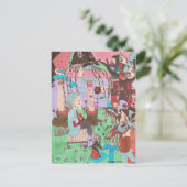 surrealistische tekening door faustine , briefkaar briefkaart (Staand voorkant)