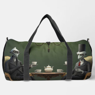 Surrealistische theetijd aan de rare kant. 5 plunjezak