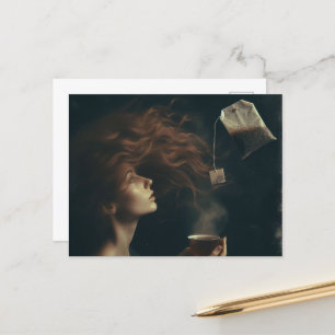 surrealistische tijd briefkaart